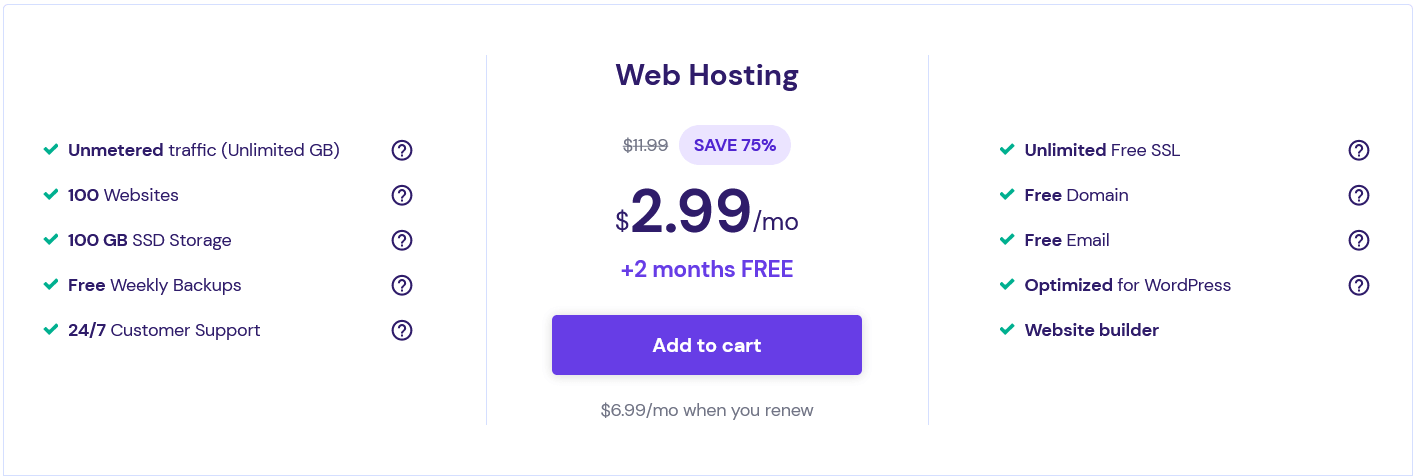 hostinger pricing